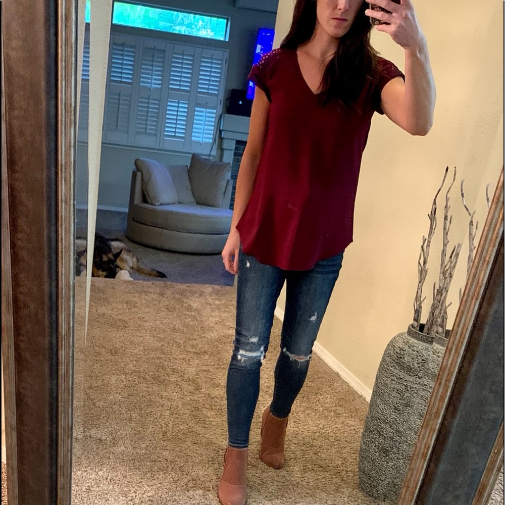 Express short sleeve blouse shirt